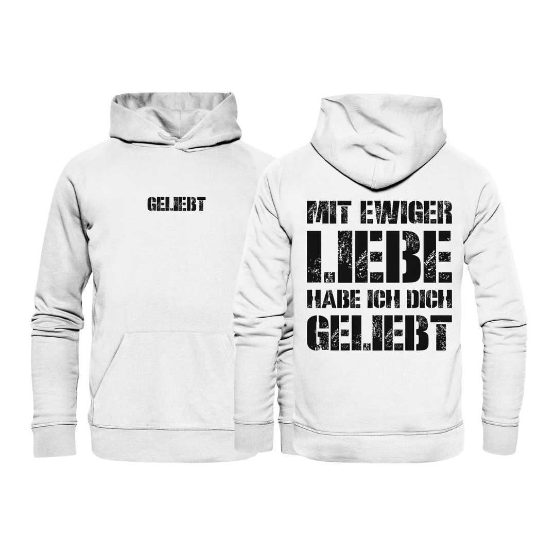 Jer 31,3 - geliebt - doppelseitig - Organic Basic Hoodie