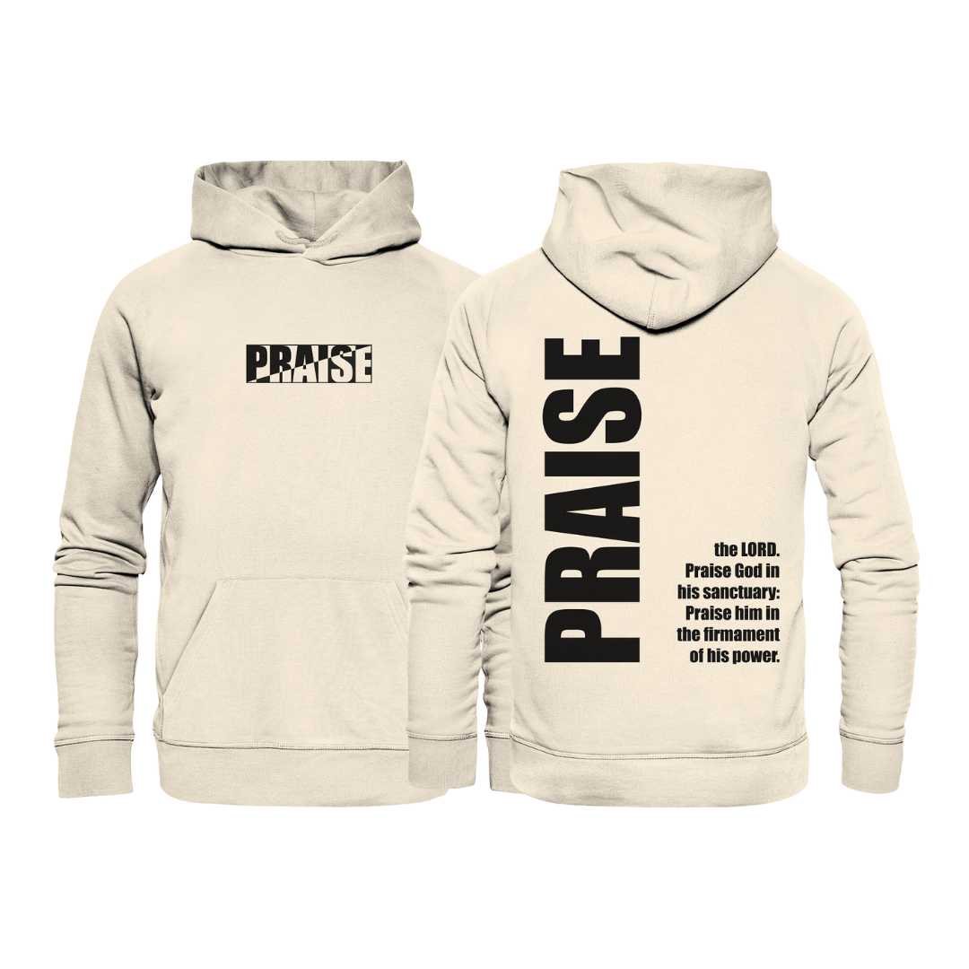 Ps 150,1 - PRAISE - Organic Hoodie