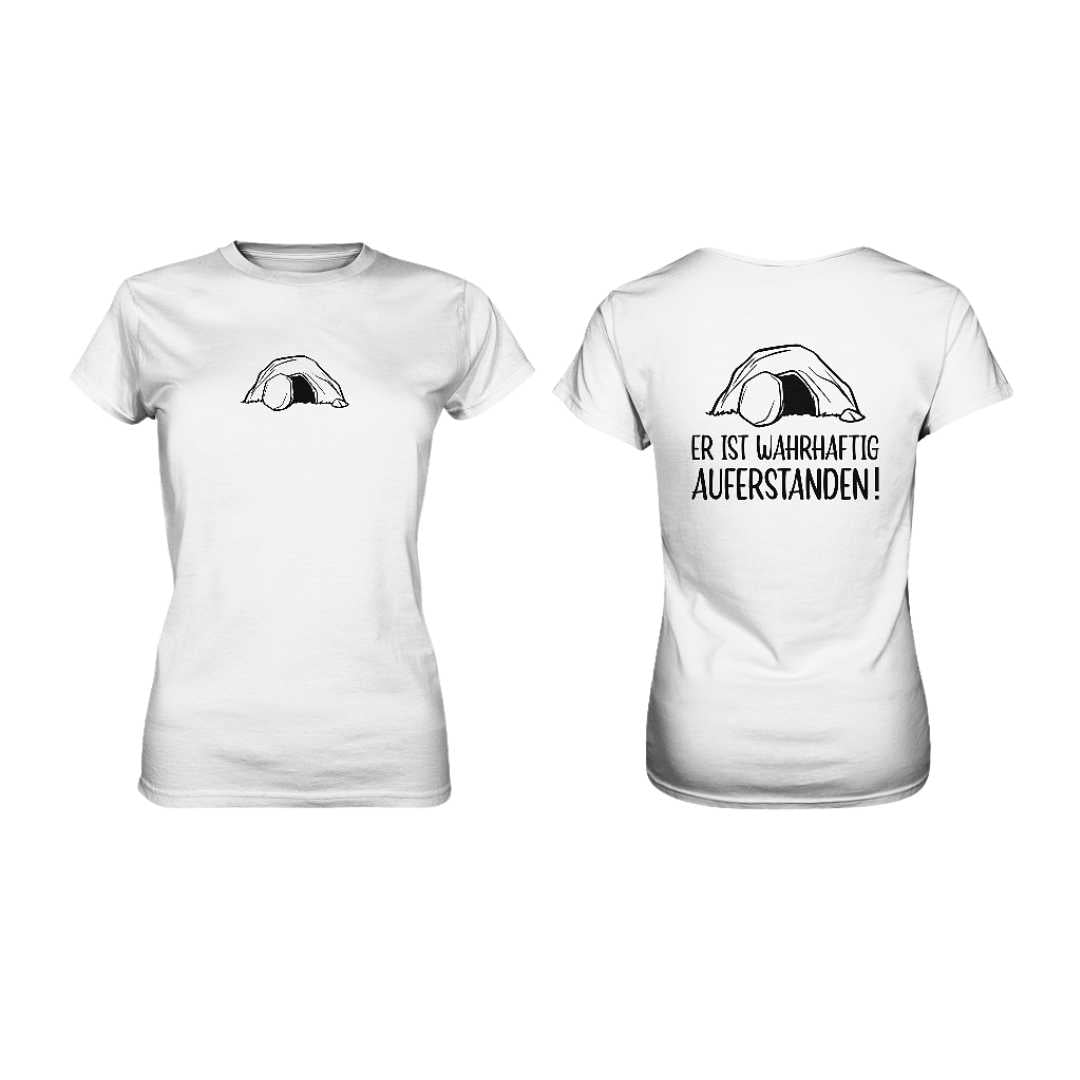 Er ist wahrhaftig auferstanden! - Doppelseitig - Ladies Premium Shirt