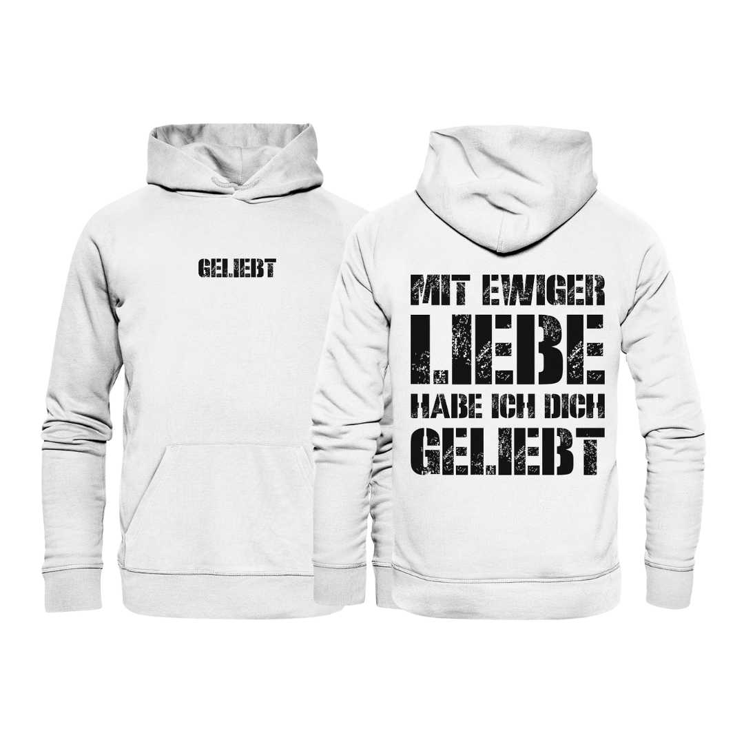 Jer 31,3 - geliebt - doppelseitig - Organic Hoodie