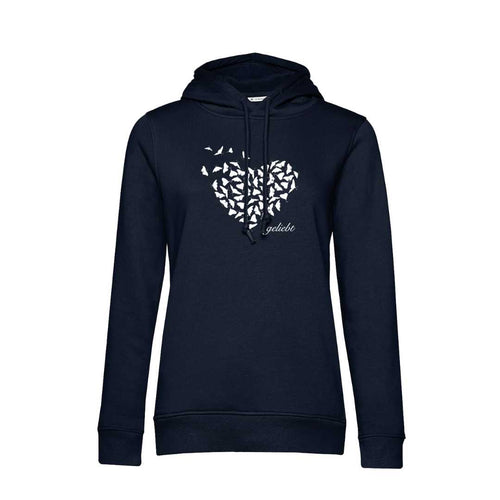 Jer 31,3 - geliebt - Brustprint - Damen-Hoodie