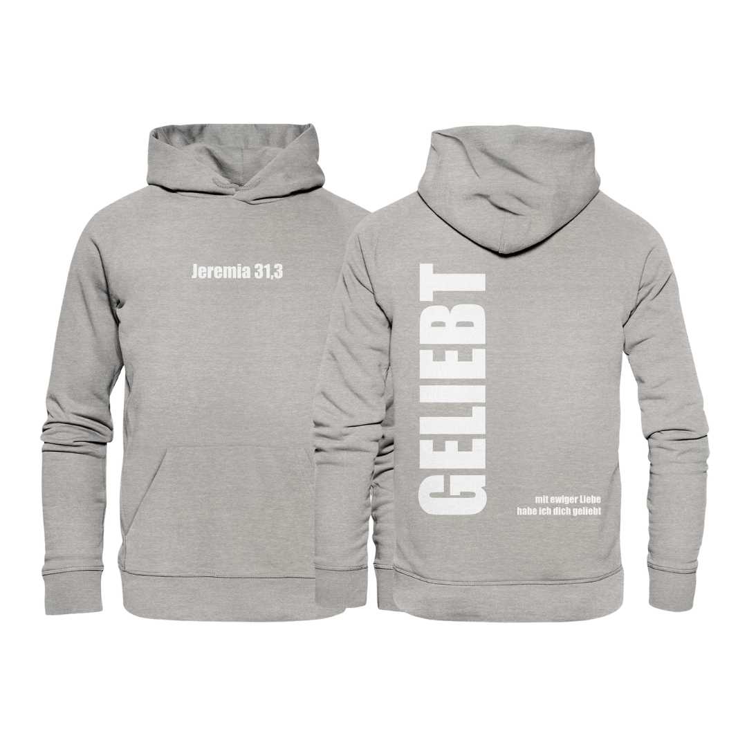 Jer 31,3 - GELIEBT - Organic Basic Hoodie