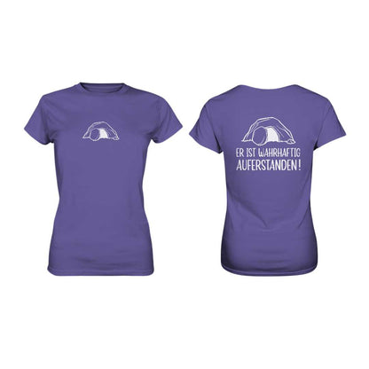 Er ist wahrhaftig auferstanden! - Doppelseitig - Ladies Premium Shirt