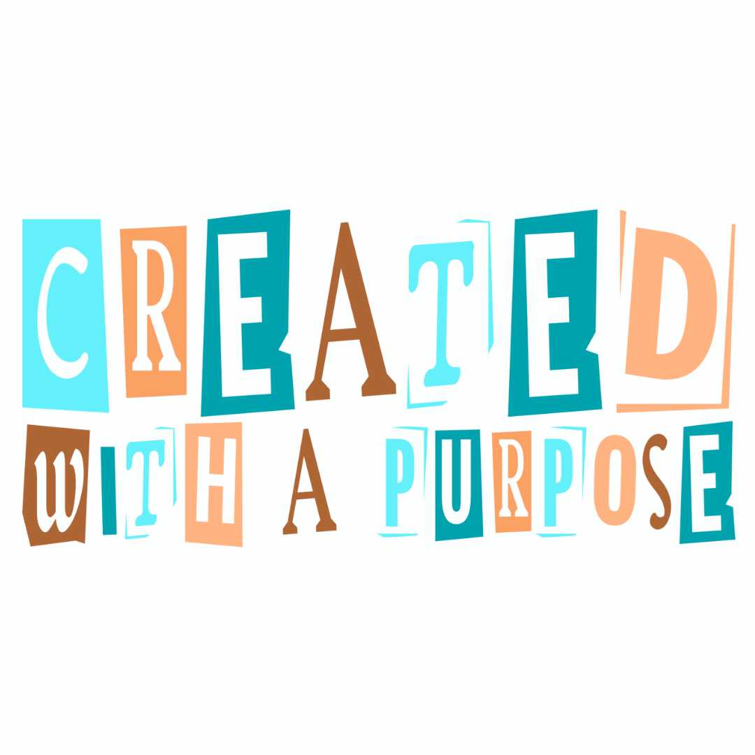 Eph 2,10 - Created with a purpose - Bügelbild