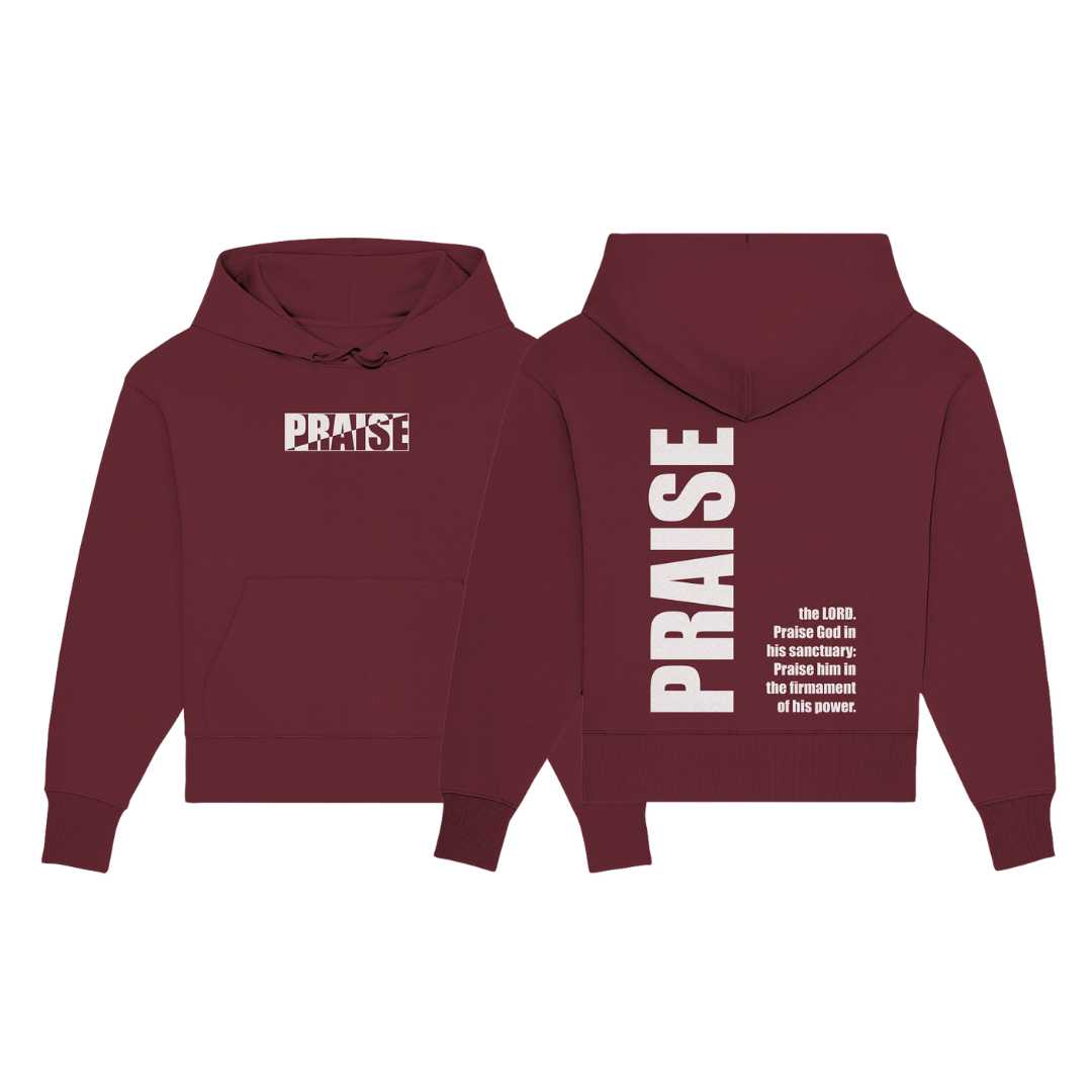 Ps 150,1 - PRAISE - Organic Oversize Hoodie