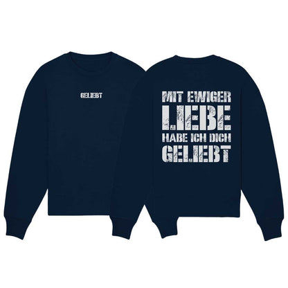 Jer 31,3 - geliebt - doppelseitig - Organic Oversize Sweatshirt