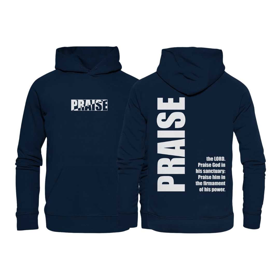 Ps 150,1 - PRAISE - Organic Hoodie