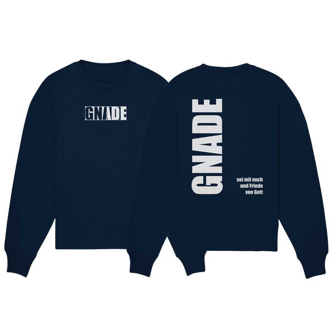 Röm 1,7 - GNADE - Organic Oversize Sweatshirt