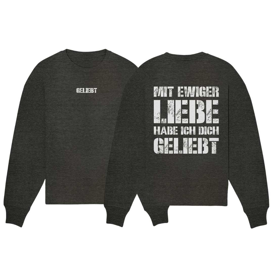 Jer 31,3 - geliebt - doppelseitig - Organic Oversize Sweatshirt