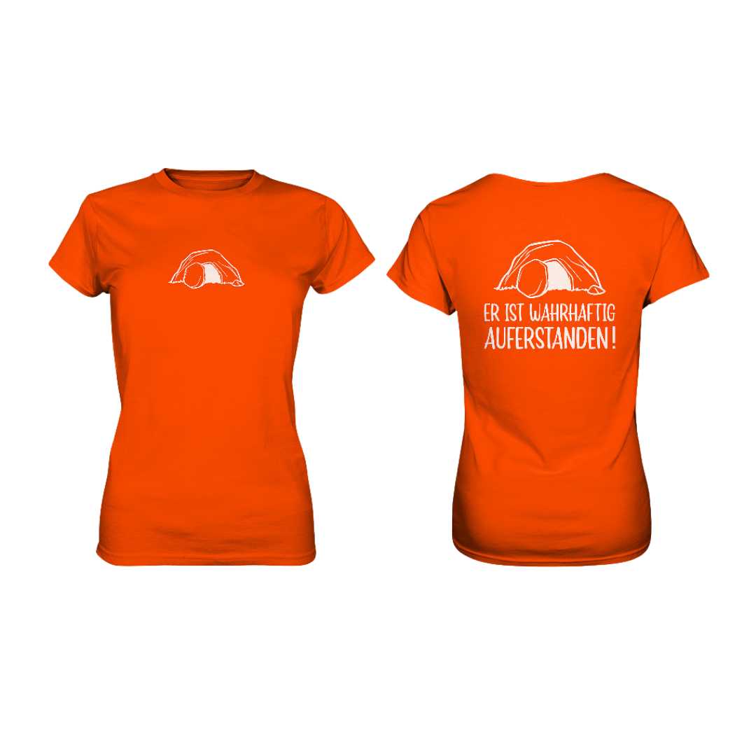 Er ist wahrhaftig auferstanden! - Doppelseitig - Ladies Premium Shirt