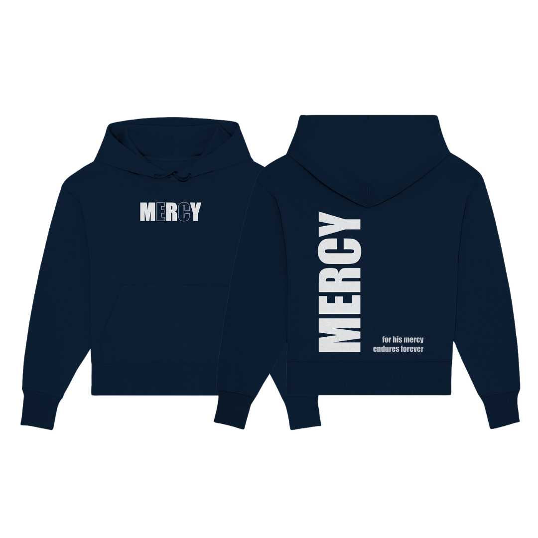 Ps 136 - MERCY - Organic Oversize Hoodie