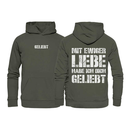 Jer 31,3 - geliebt - doppelseitig - Organic Hoodie