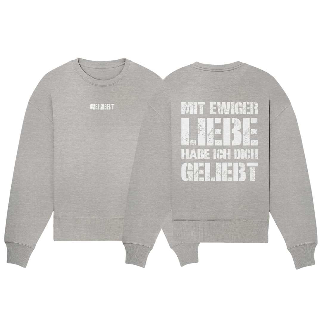 Jer 31,3 - geliebt - doppelseitig - Organic Oversize Sweatshirt