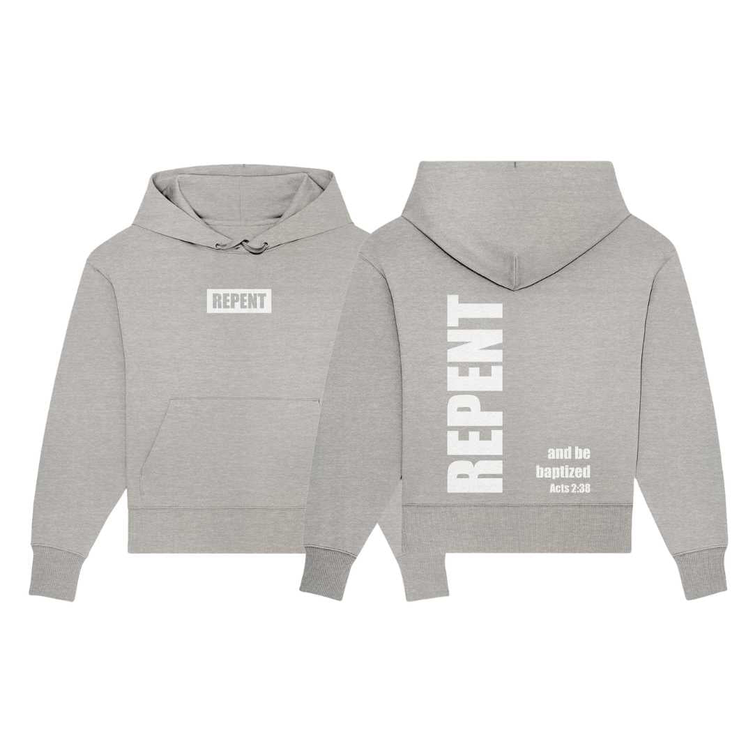 Apg 2,38 - REPENT - Acts 2:38 - Organic Oversize Hoodie