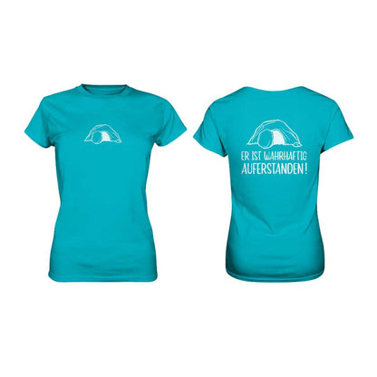 Er ist wahrhaftig auferstanden! - Doppelseitig - Ladies Premium Shirt