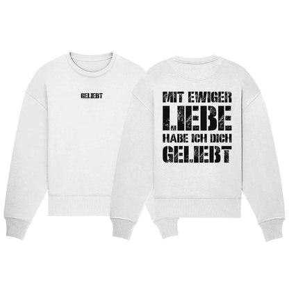 Jer 31,3 - geliebt - doppelseitig - Organic Oversize Sweatshirt