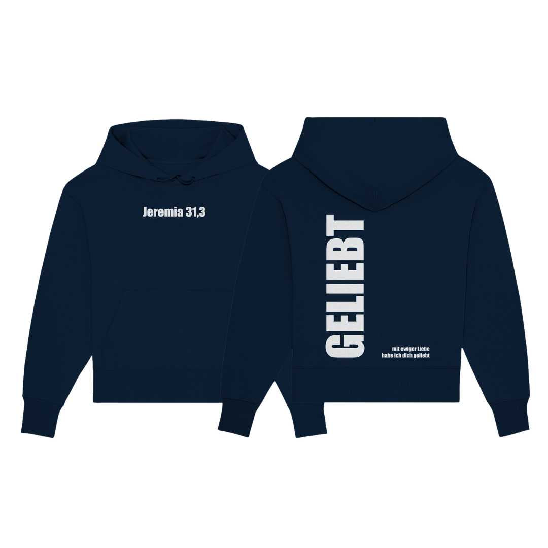 Jer 31,3 - GELIEBT - Organic Oversize Hoodie