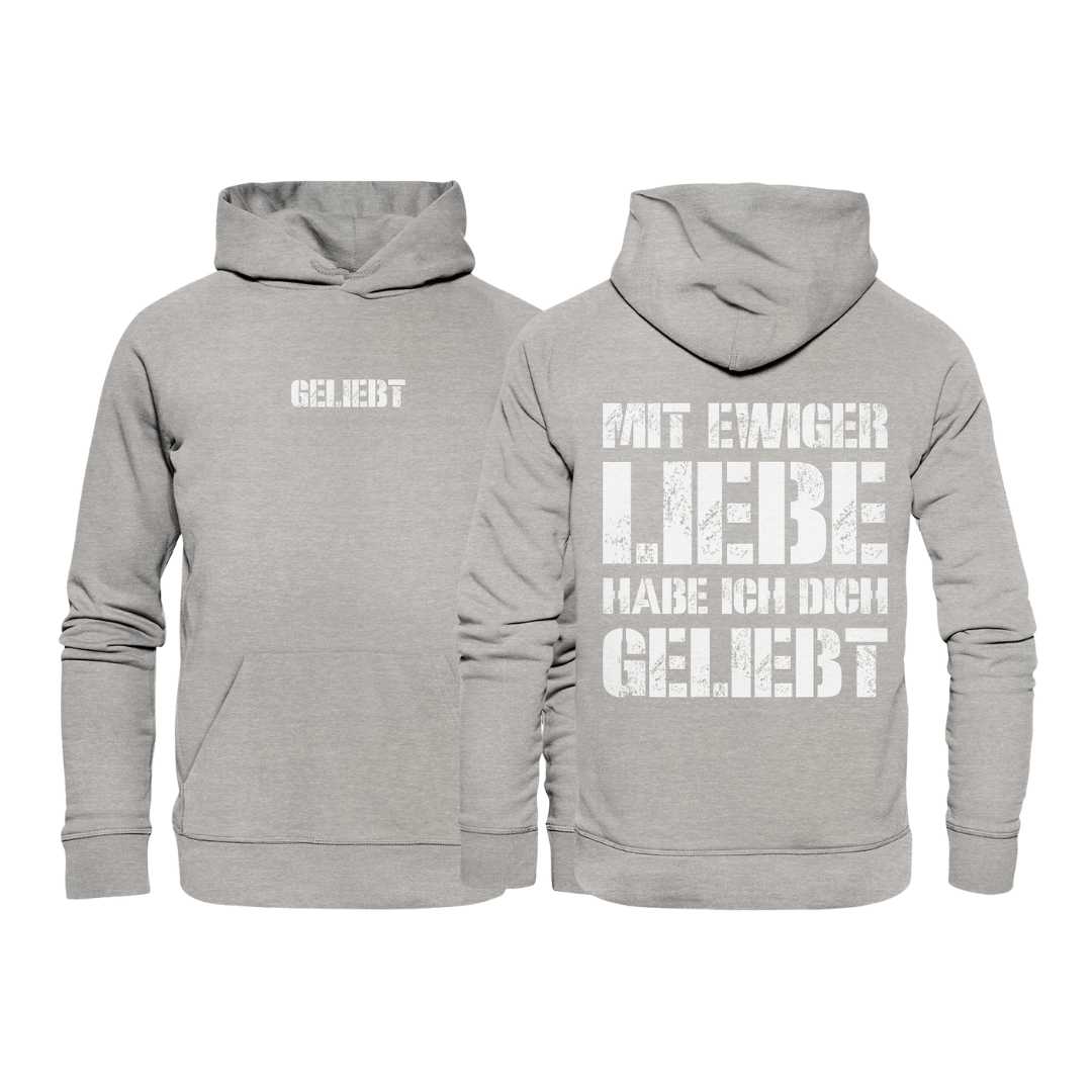 Jer 31,3 - geliebt - doppelseitig - Organic Hoodie