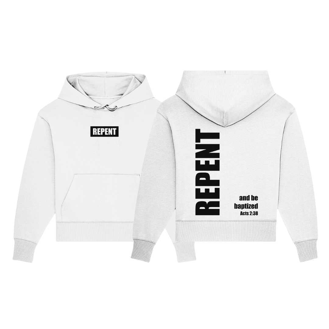 Apg 2,38 - REPENT - Acts 2:38 - Organic Oversize Hoodie