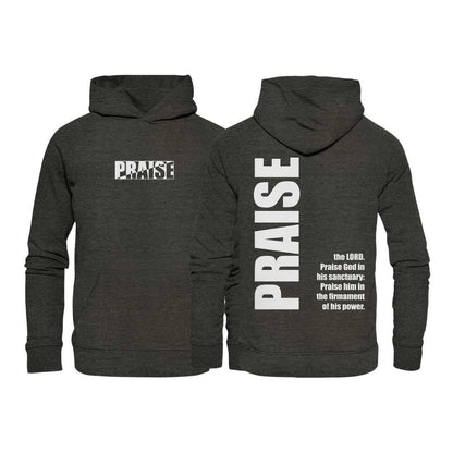 Ps 150,1 - PRAISE - Organic Hoodie