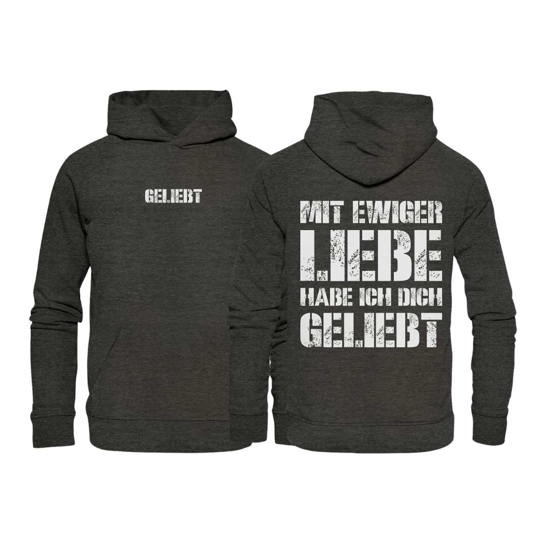 Jer 31,3 - geliebt - doppelseitig - Organic Hoodie