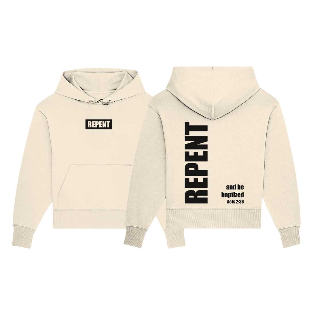 Apg 2,38 - REPENT - Acts 2:38 - Organic Oversize Hoodie