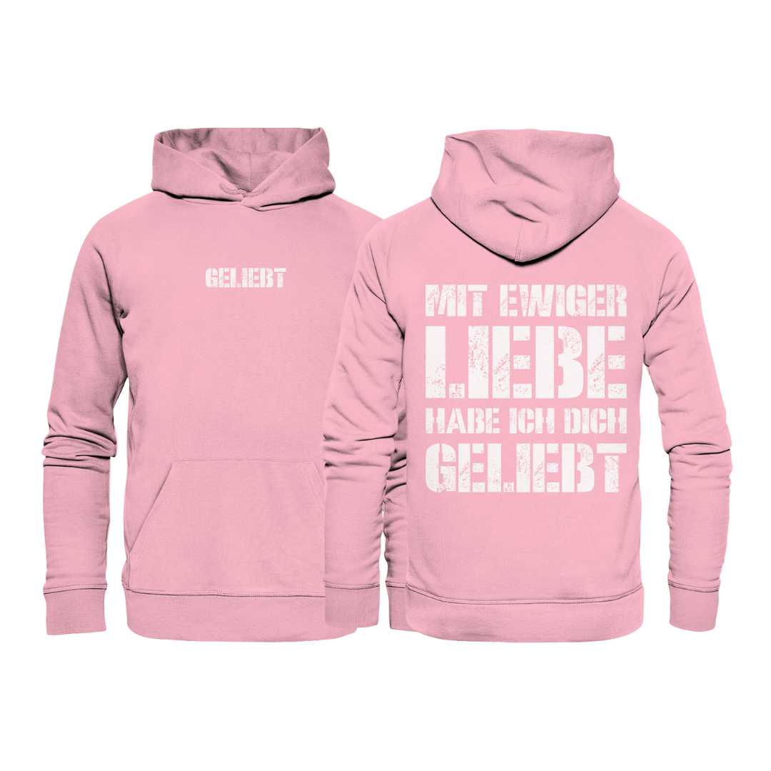 Jer 31,3 - geliebt - doppelseitig - Organic Hoodie