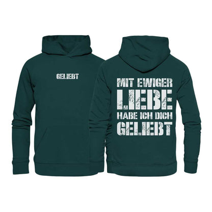 Jer 31,3 - geliebt - doppelseitig - Organic Hoodie