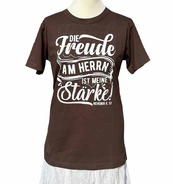 Neh 8,10 - Die Freude am HERRN - Siebdruck - Ladies Shirt