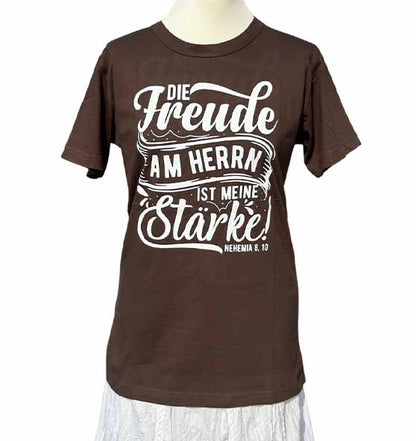 Neh 8,10 - Die Freude am HERRN - Siebdruck - Ladies Shirt