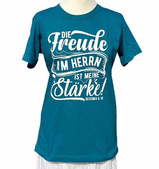 Neh 8,10 - Die Freude am HERRN - Siebdruck - Ladies Shirt