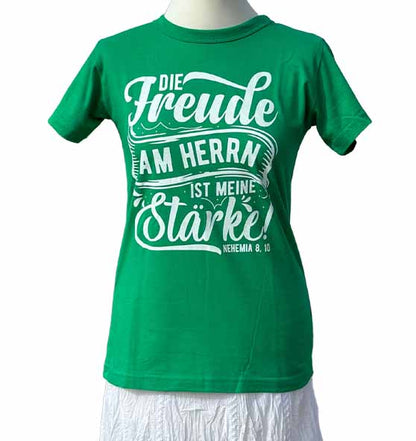 Neh 8,10 - Die Freude am HERRN - Siebdruck - Ladies Shirt