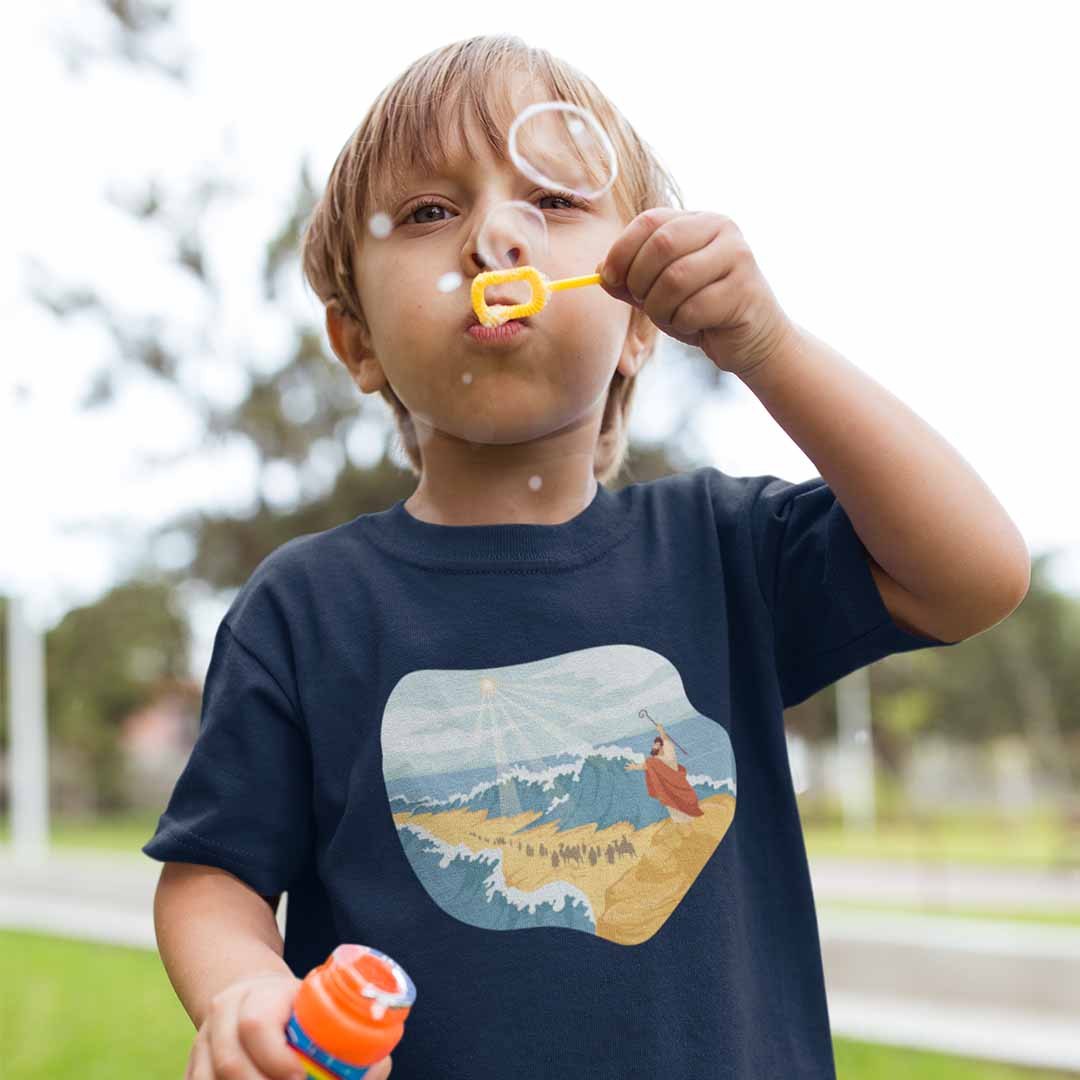 2.Mo 14 - Mose teilt das Meer - Kids - Organic T-Shirt