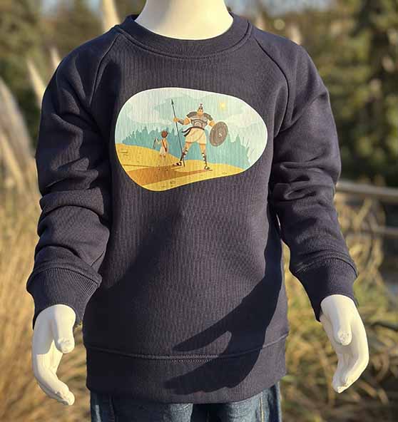David gegen Goliath - Kis - Organic Sweatshirt