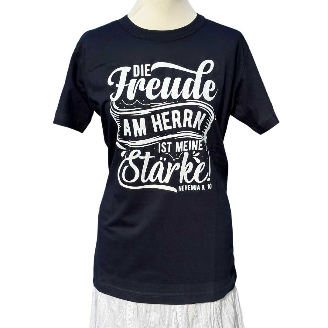 Neh 8,10 - Die Freude am HERRN - Siebdruck - Ladies Shirt