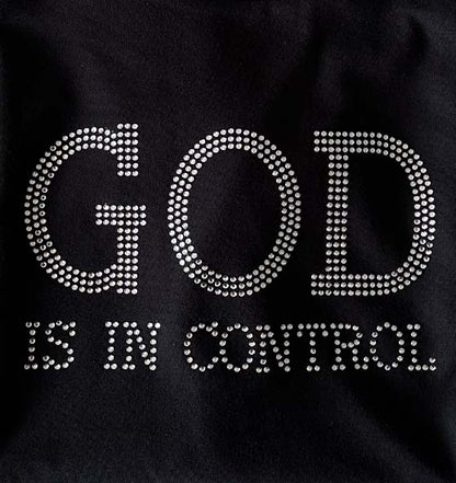 God is in control - Strass - Ladies Organic Shirt