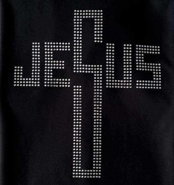 Jesus - Strass - Ladies Organic Shirt
