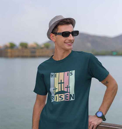 Lk 24,34 - He is risen - Organic Shirt