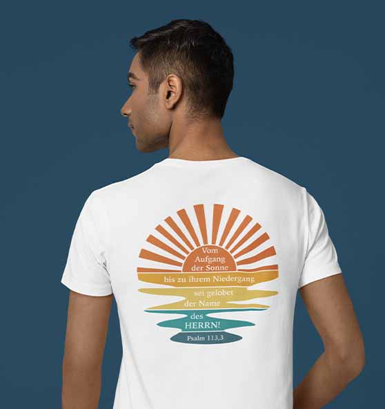 Ps 113,3 - Vom Aufgang der Sonne - Organic Shirt