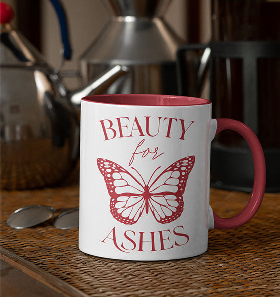 Jes 61,3 - Beauty for Ashes - Tasse zweifarbig