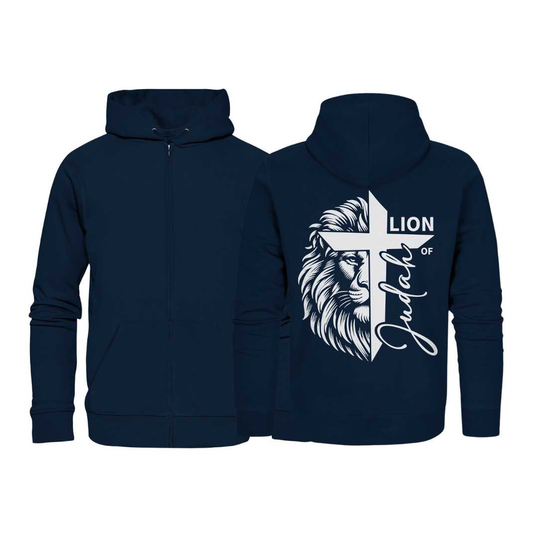 Offb 5,5 - Lion of Judah - Cross - Organic Zipper