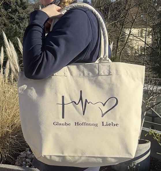 1.Kor 13,13 - Glaube, Hoffnung, Liebe - Shoppertasche