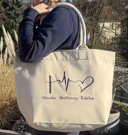 1.Kor 13,13 - Glaube, Hoffnung, Liebe - Shoppertasche