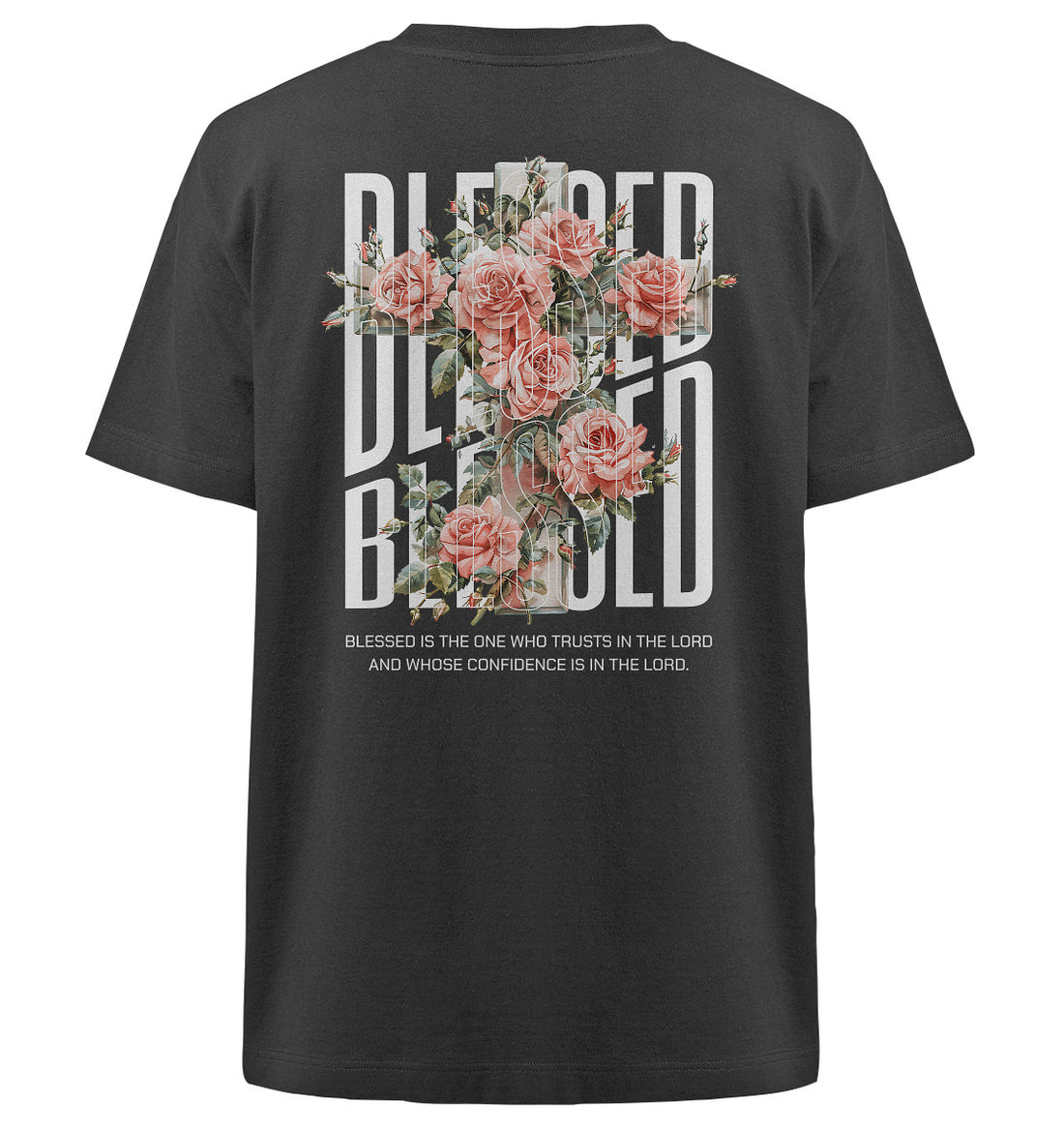 Jer 17,7 - BLESSED - Rückenprint - Heavy Oversized Organic Shirt