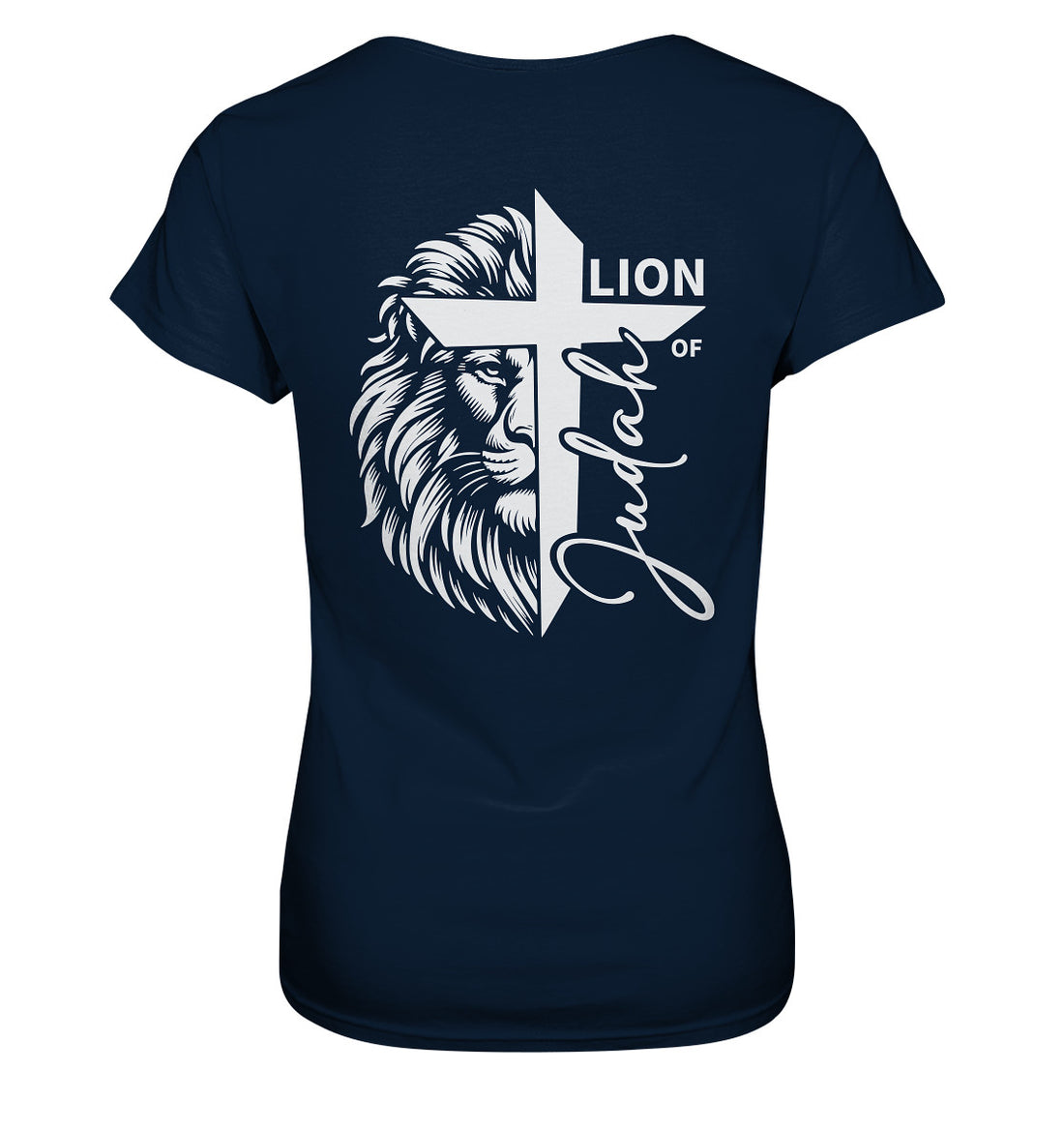 Offb 5,5 - Lion of Judah - Cross - Ladies Premium Shirt