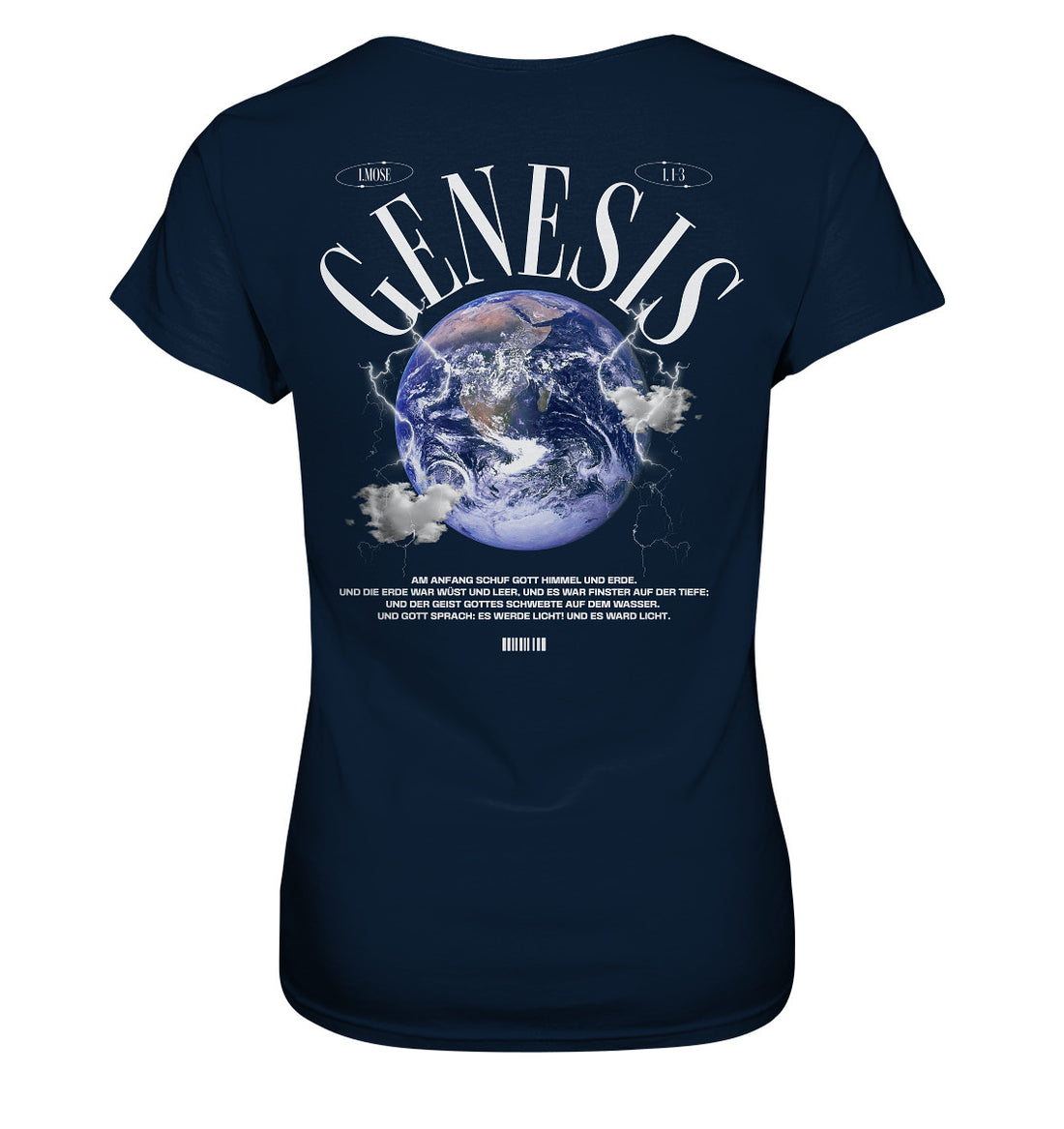 1.Mo 1,1-3 - GENESIS - Rückenprint - Ladies Premium Shirt