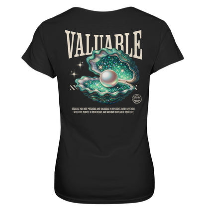 Jes 43,4 - VALUABLE - Rückenprint  - Ladies Premium Shirt