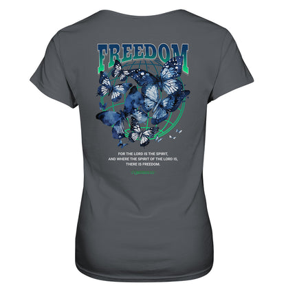 2.Kor 3,17 - FREEDOM - Rückenprint - Ladies Premium Shirt