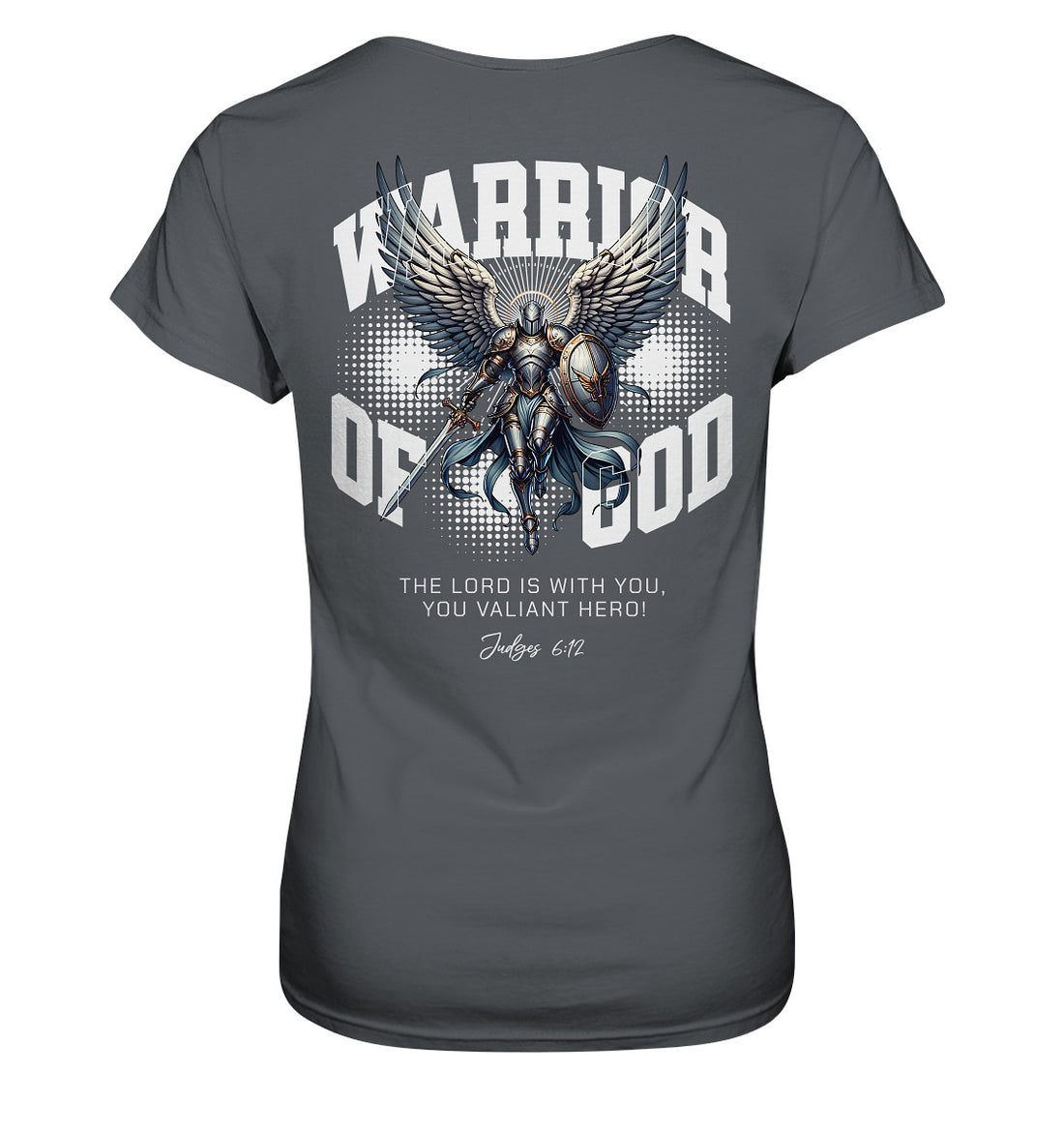 Ri 6,12 - Warrior of God - Rückenprint - Ladies Premium Shirt