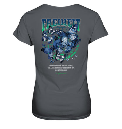 2.Kor 3,17 - FREIHEIT - Rückenprint - Ladies Premium Shirt